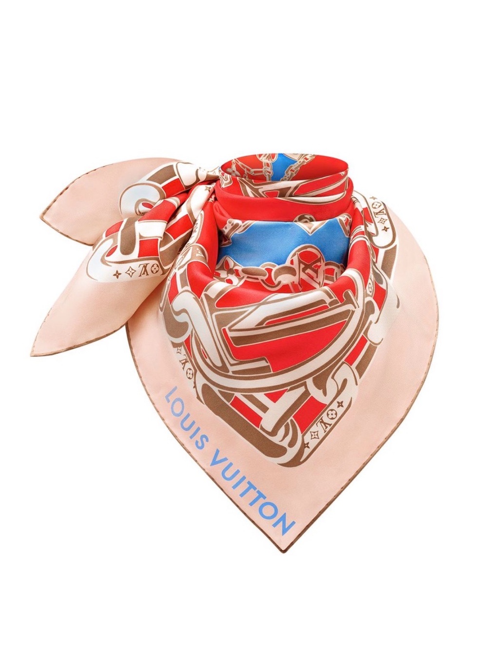 LOUIS VUITTON Bejeweled Silk Square 70